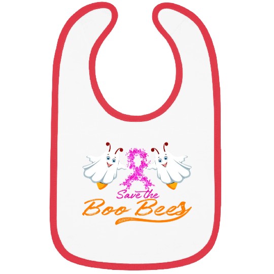 Fun Boobs Save The Boo Bees Breast Cancer Bibs