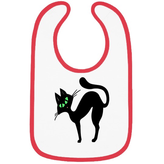 Black cat Bibs