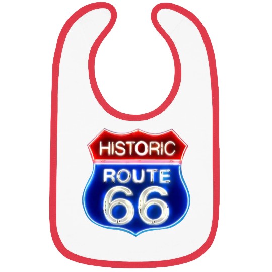 Route 66 neon sign Bibs