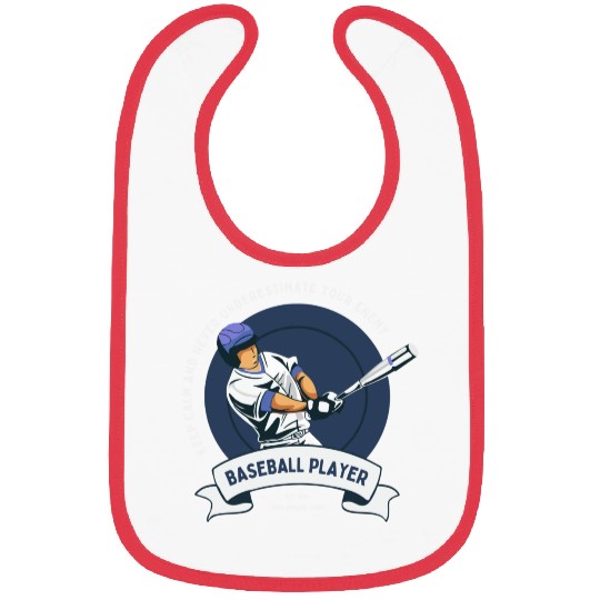 keep calm and never underestimate your enemy Bibs