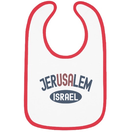 Usa Jerusalem Israel Bibs