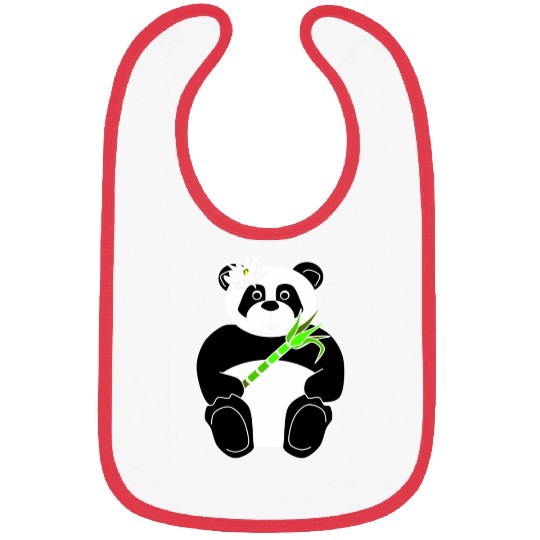 Panda Girl Bibs