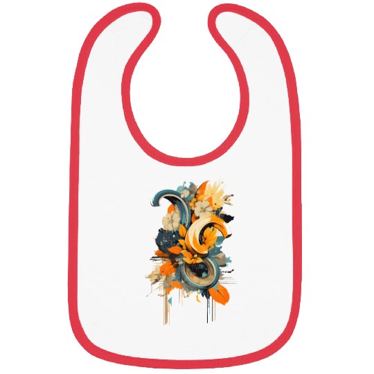 Abstract Banana Flower Bibs