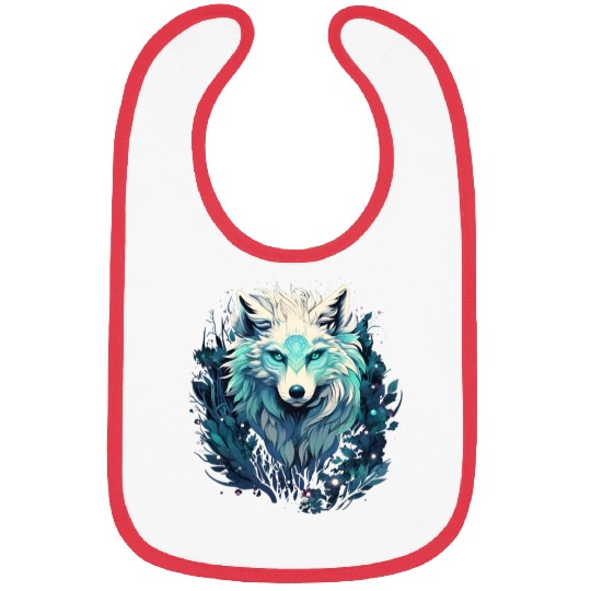 Celestial Lunar Wild Wolf Bibs