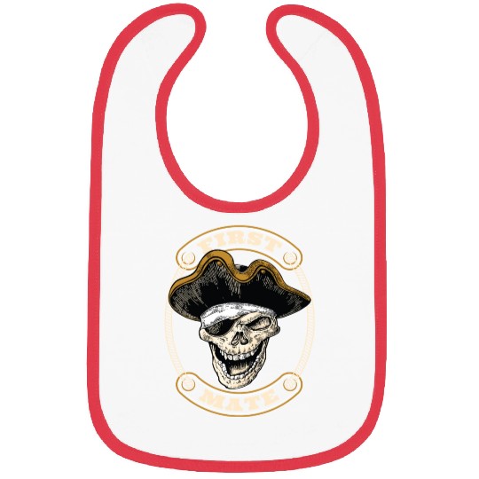 First Mate Pirates Buccaneers Bibs