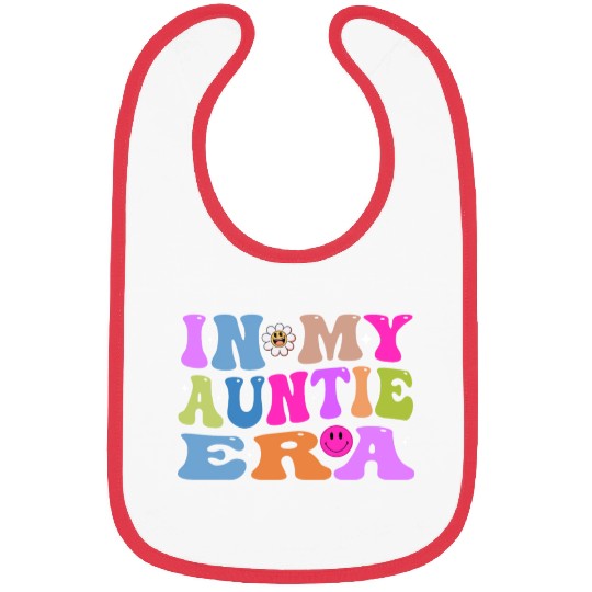 In My Auntie Era Baby Announcement for Aunt Mother Bibs