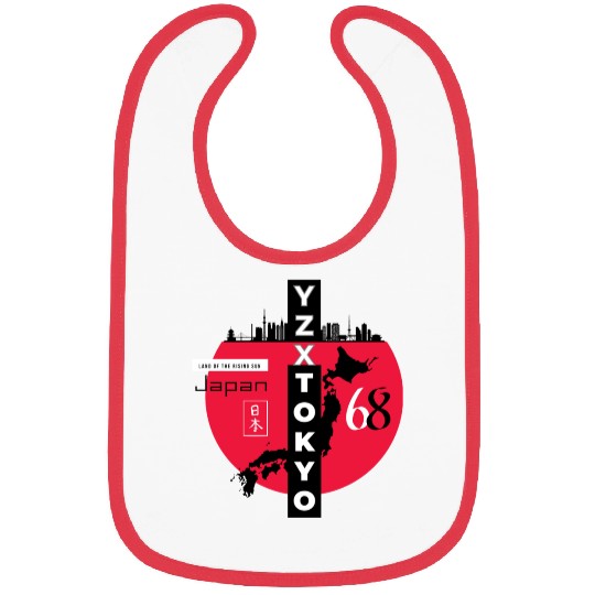 Red dot Tokyo Japan Bibs