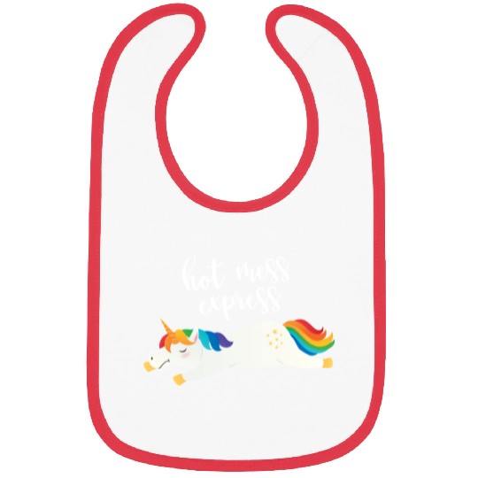 Hot Mess Express Magical Unicorn Bibs