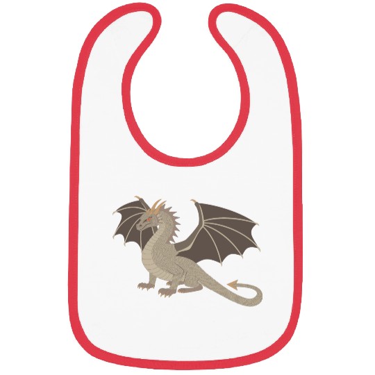 Brown Dragon Bibs