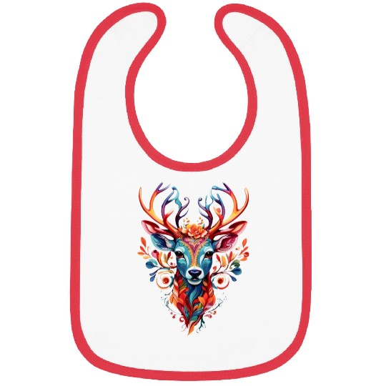Deer face 3 Bibs