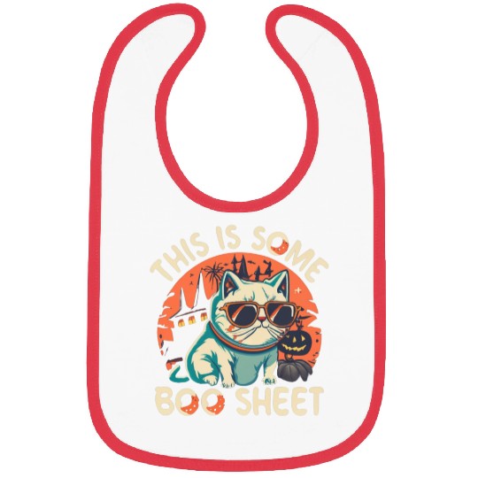 This is Boo Sheet Halloween Ghost Bibs