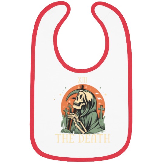 The Death Magic Tarot Skeleton Halloween Bibs