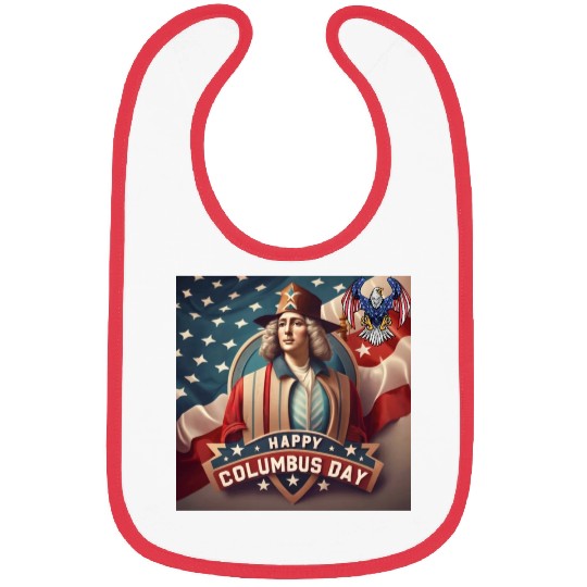 happy columbus day Bibs