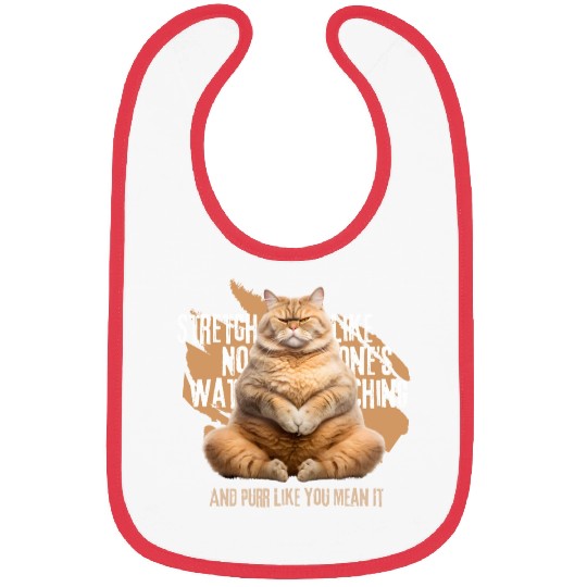 Stretch and Purr: Cat Ready for Exercise Bibs