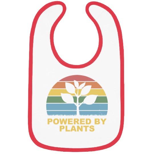 Retro Vintage powered by plants Bibs