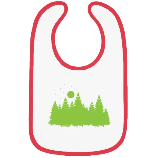 Forest with Leaves in Environment Bibs