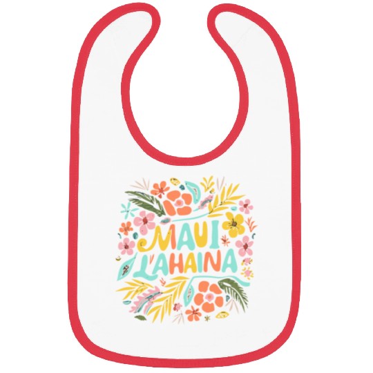 Maui Strong Lahaina Flower floral Bibs