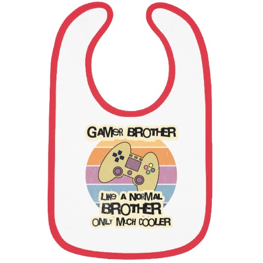 Gamer Brother Bibs Gift for Brother Bibs Bibs