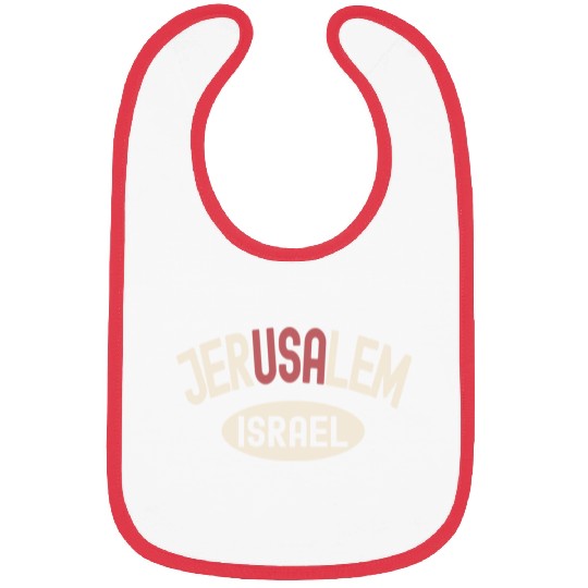 Usa Jerusalem Israel Bibs
