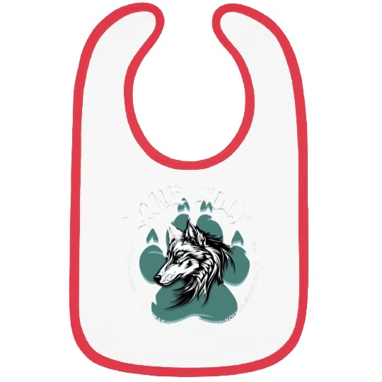 Lone Wolf Inspirational Leader Truther Quote Bibs