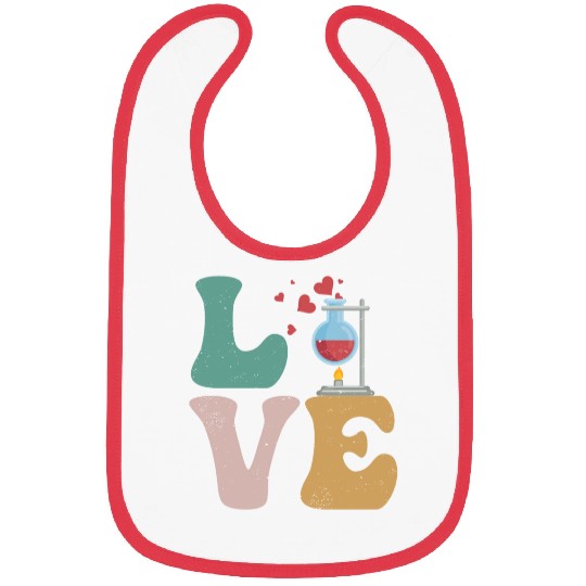 Chemistry Chemist Science LOVE Bibs