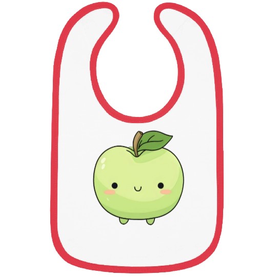 Cute Apple Green Orchard Picking Kawaii Fruit Bibs
