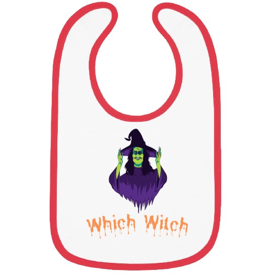 Which Witch Bibs - Funny Halloween vaction