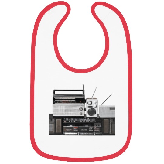 Vintage 90s Tv Radio Statemnt Bibs