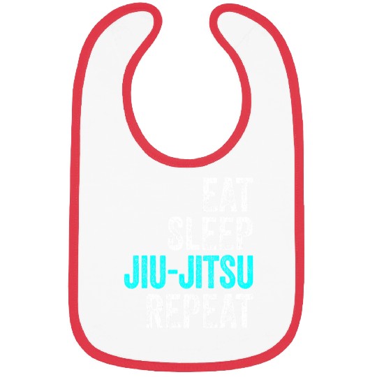 Eat Sleep Jiu-Jitsu Repeat Funny BJJ Bibs