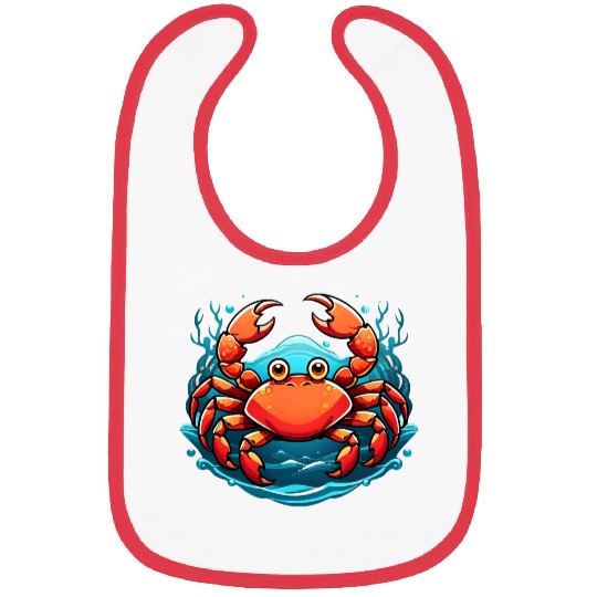 funny crab Bibs