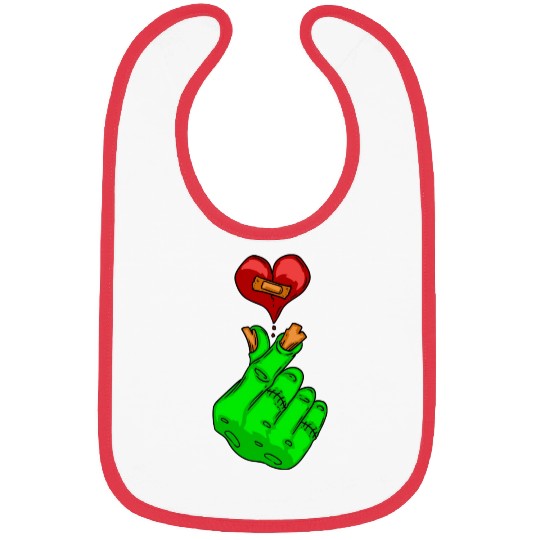 Zombie Love Saranghae Bibs