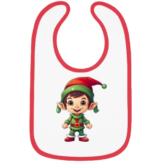 Cool Jolly Stylish Christmas Elf Bibs