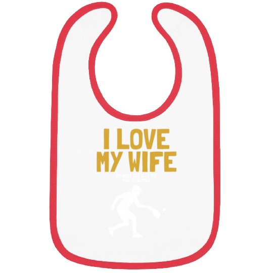 I Love My Wife Pickleball Coach Player Pro Team Bibs