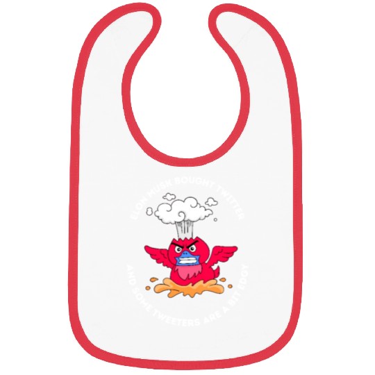 Elon Musk Angry Twitter Bird Bibs