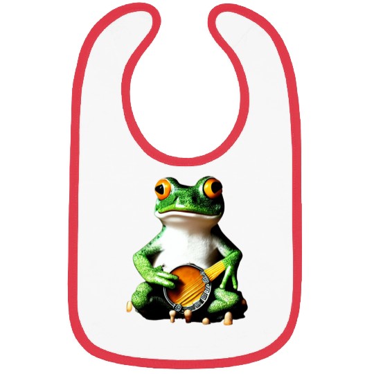 Frog Playing Banjo Bibs