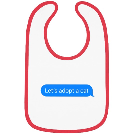 Adopt A Cat Cat Lover Bibs