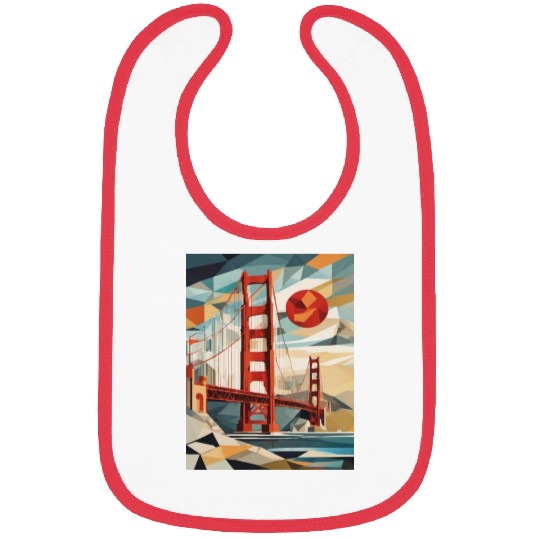 Golden Gate Bridge California Bibs, Golden Gate