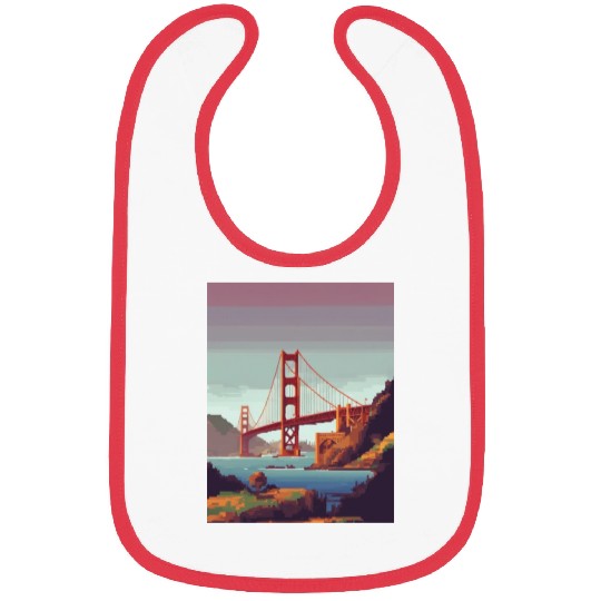 Golden Gate Bridge California Bibs, Golden Gate