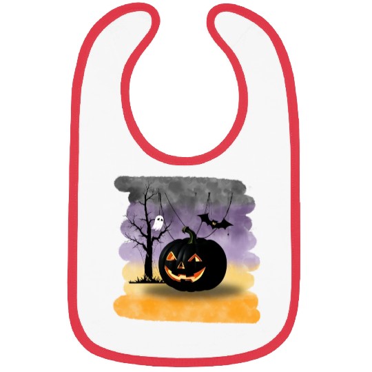 "The Midnight Pumpkin" Bibs