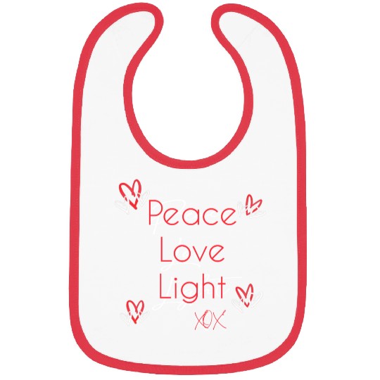 PEACE, LOVE, LIGHT Bibs