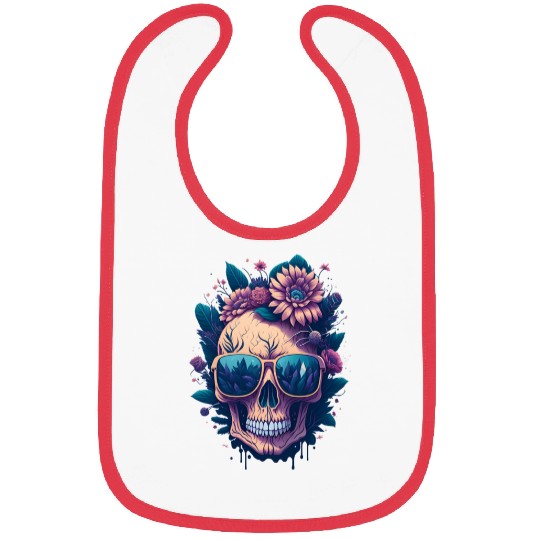Floral Skull | C01 Bibs