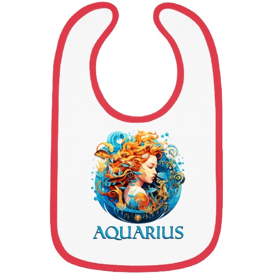 Embrace Your Aquarius Identity: Aquarius Pride Bibs