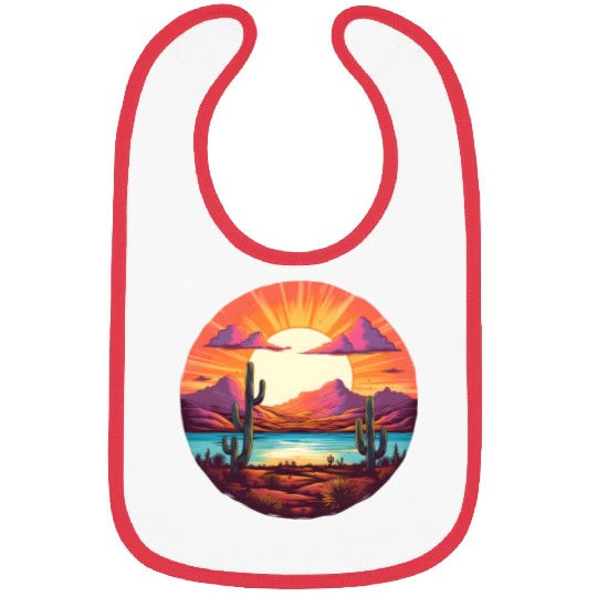 Awakening Trippy Beautiful Sunrise Bibs