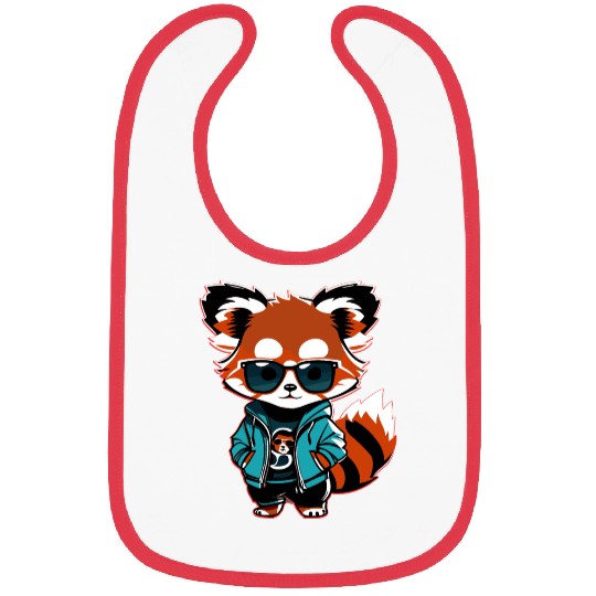 Kawaii Red Panda Bibs