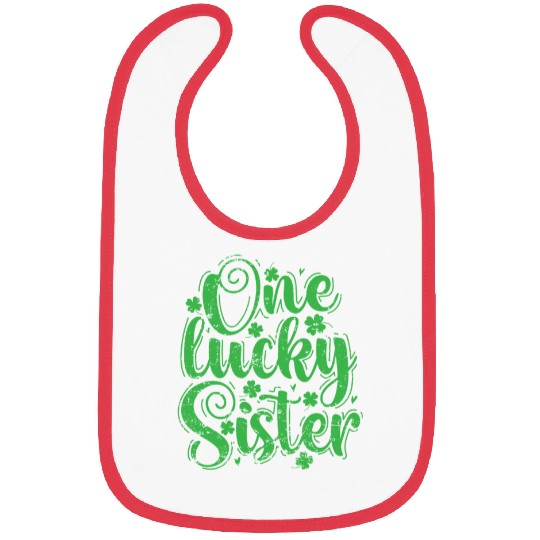 One Lucky Sister St. Patrick's Day Bibs