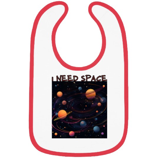 i need space, planets constellation Bibs