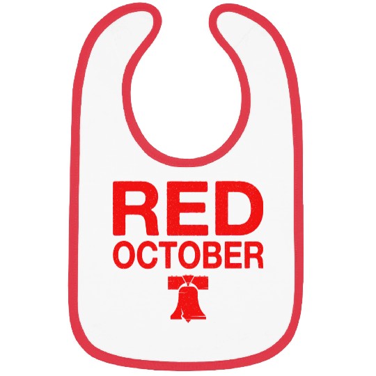 Vintage Red October Philly Philadelphia Bibs