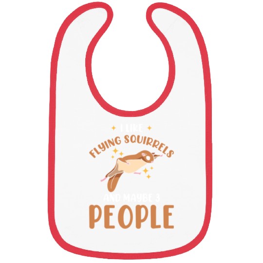 Flying Squirrel Lover Bibs