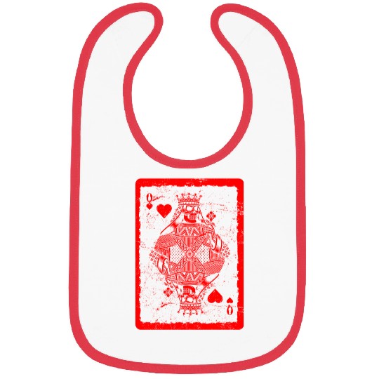 Jack of Hearts Gothic Card Games Halloween Bibs