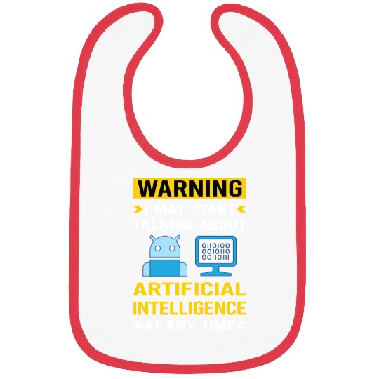 Warning Artificial Intelligence AI Bibs